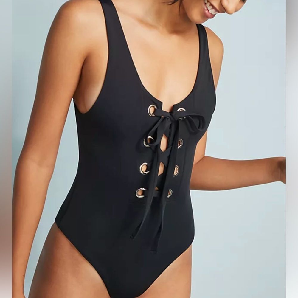 Mara Hoffman Desa Lace-up swimsuit NWT XS